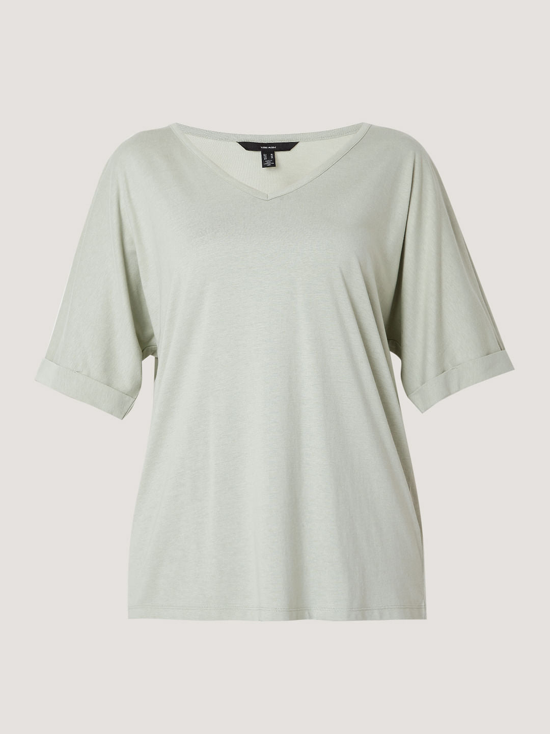 Green V Neck T-Shirt