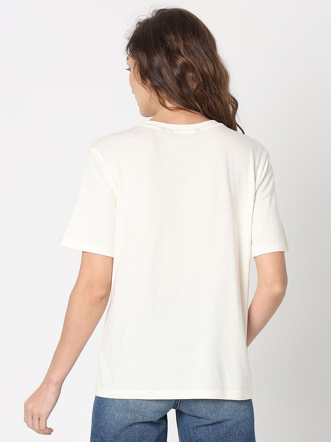 White Palm Print T-Shirt
