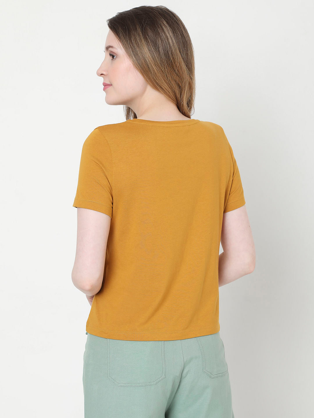 Brown Vegan Print T-Shirt