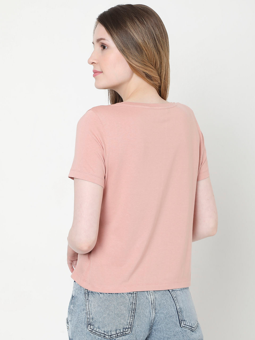 Pink Slogan Print T-Shirt