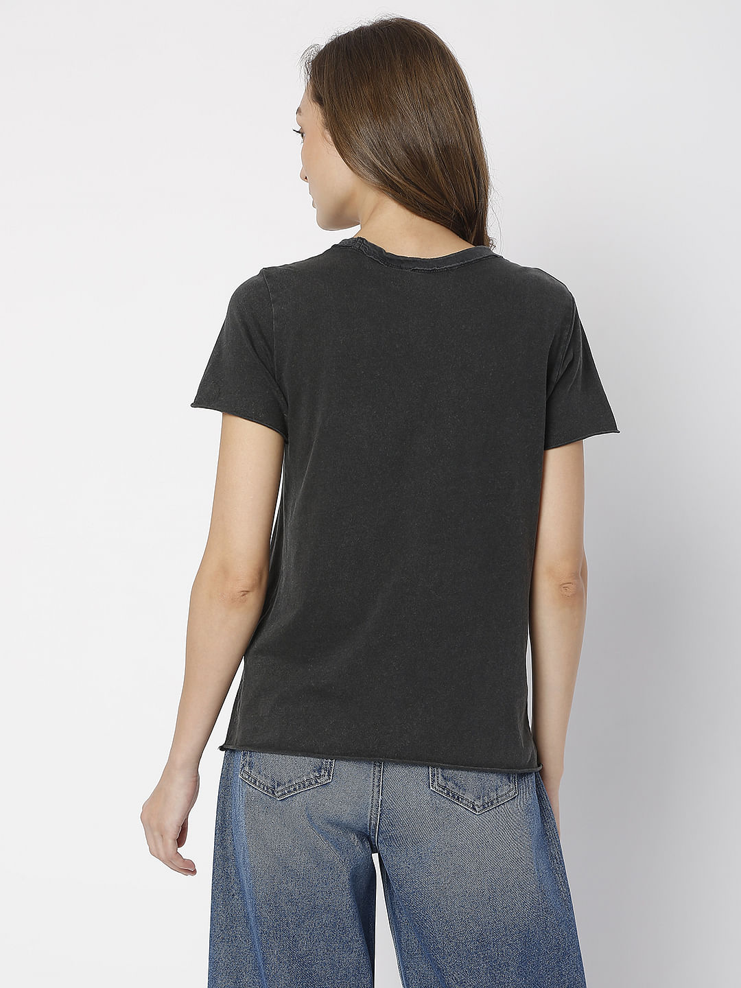 Black Acid Washed T-Shirt