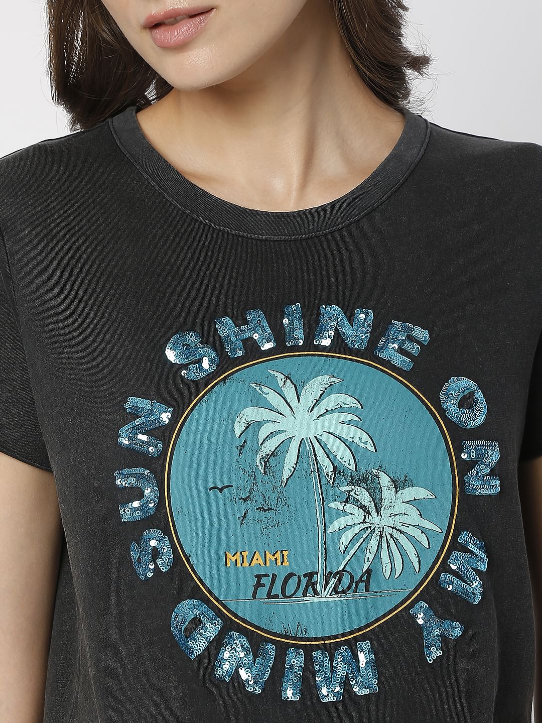 Black Acid Washed T-Shirt