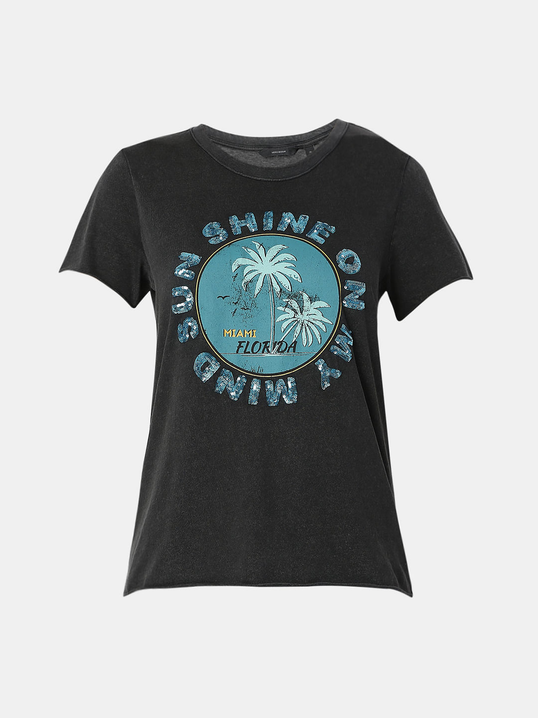 Black Acid Washed T-Shirt