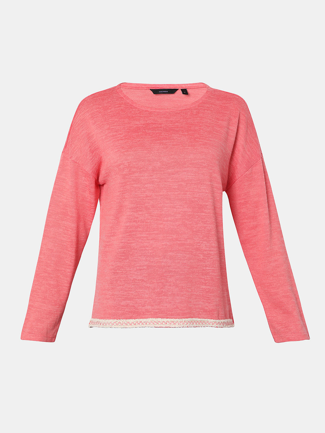 Pink Drop Shoulder Top