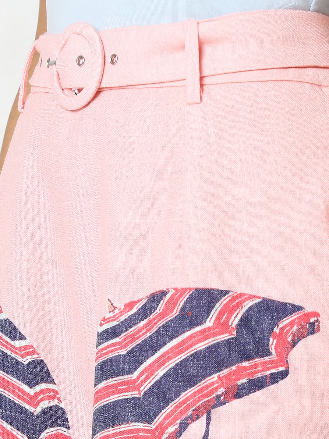 Pink Printed Co-Ord Set Shorts