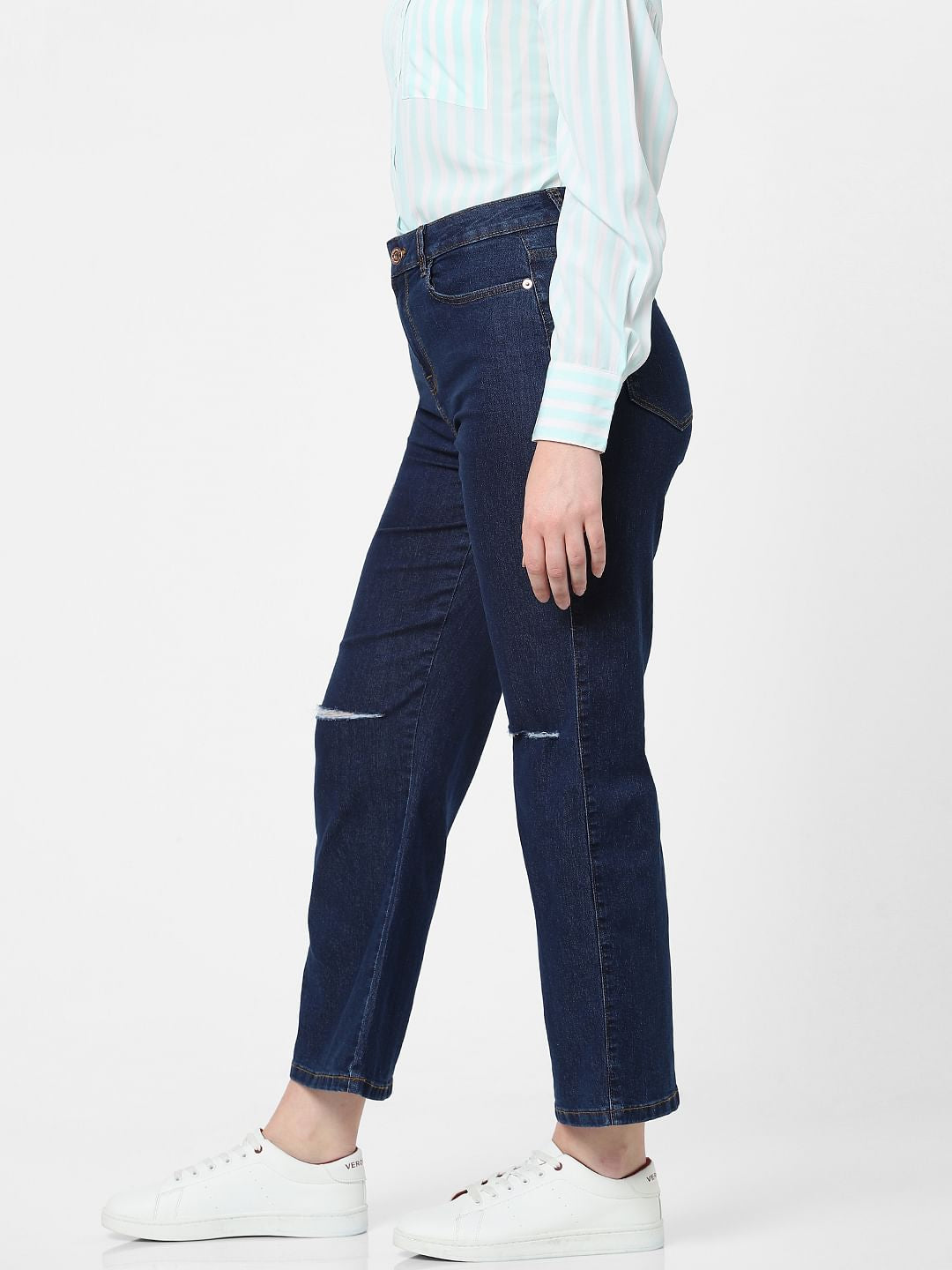 Blue High Rise Zoey Wide-Leg Jeans