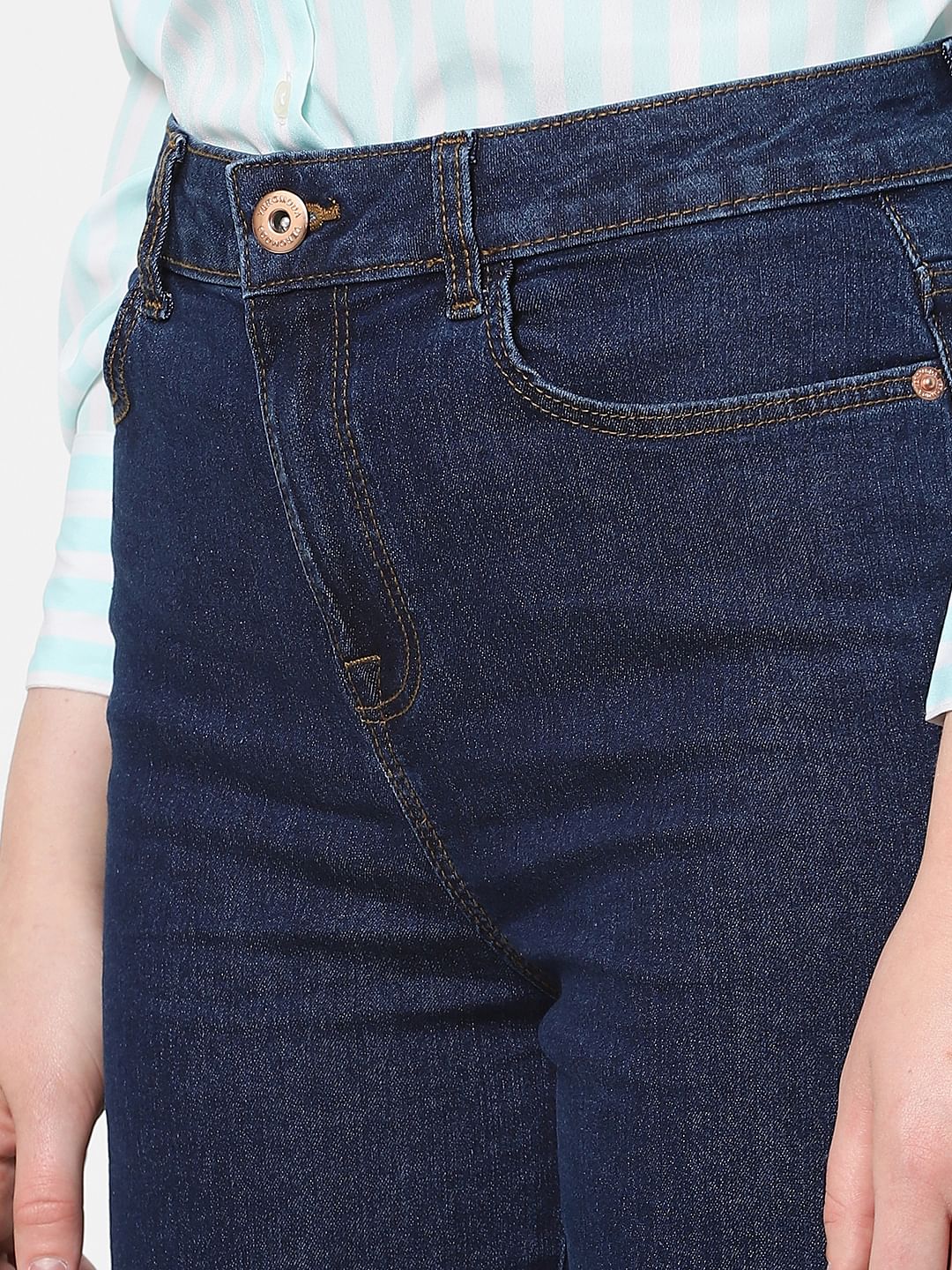 Blue High Rise Zoey Wide-Leg Jeans