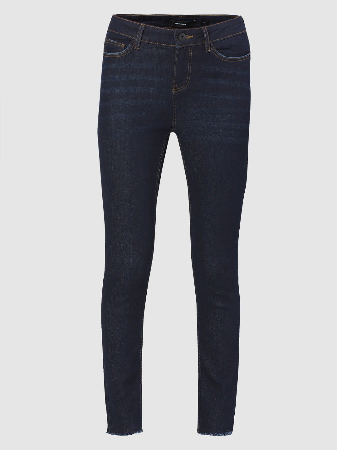 Dark Blue Mid Rise Wendy Skinny Jeans