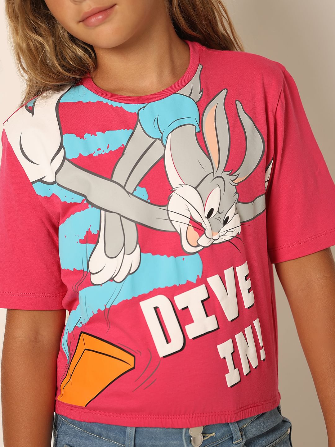 Looney Tunes Pink Bugs Bunny T-Shirt