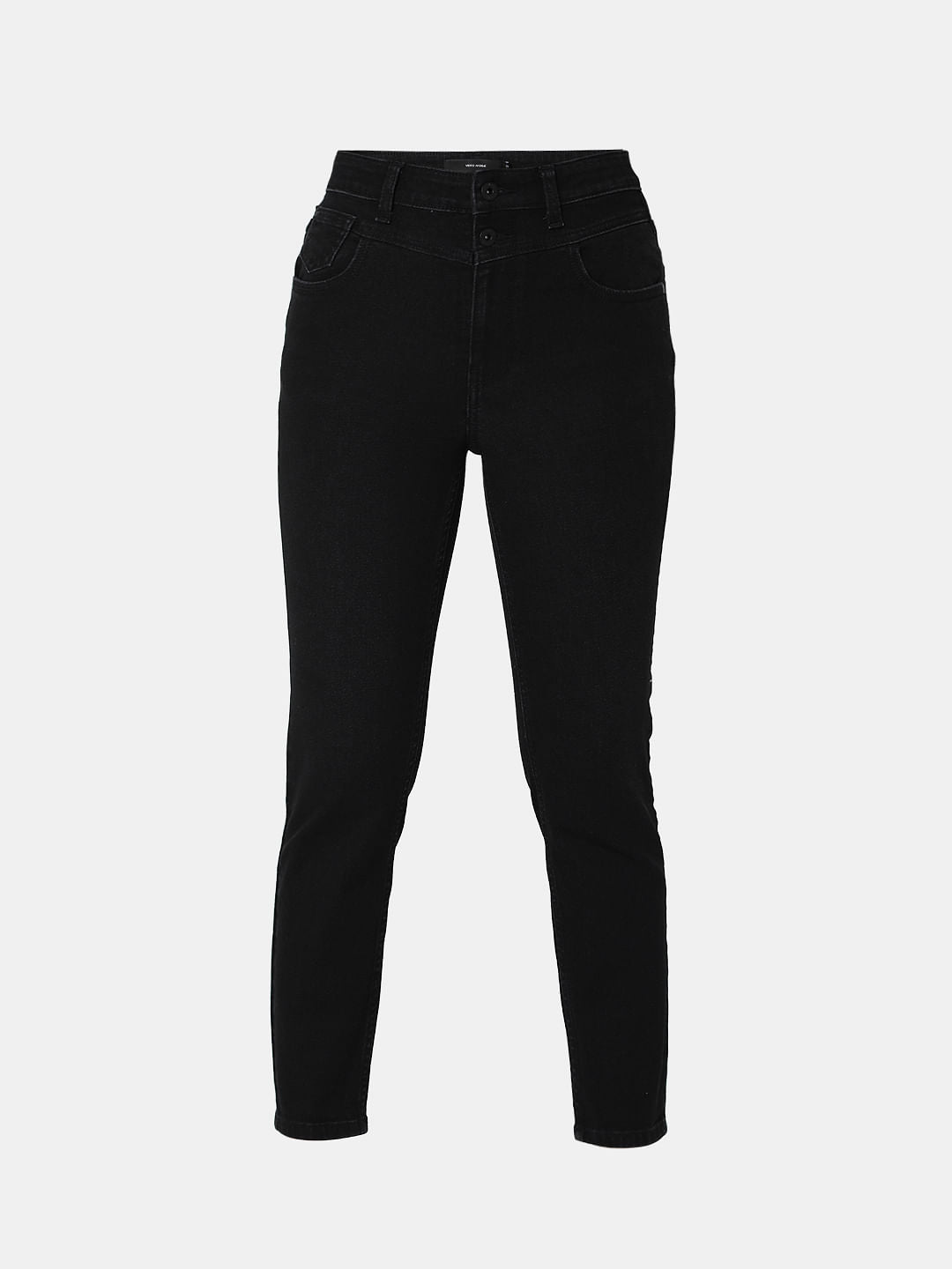 Black High Rise Wendy Skinny Fit Jeans
