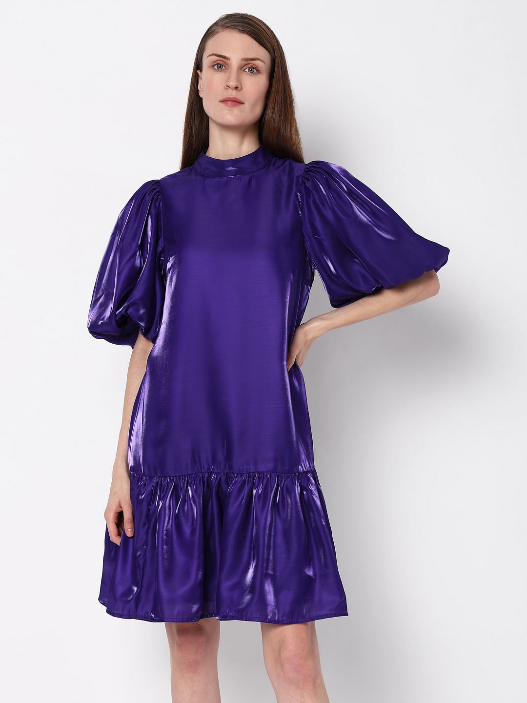 Deep Purple Shift Dress