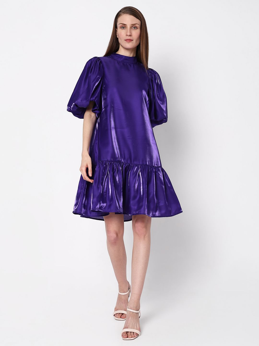 Deep Purple Shift Dress