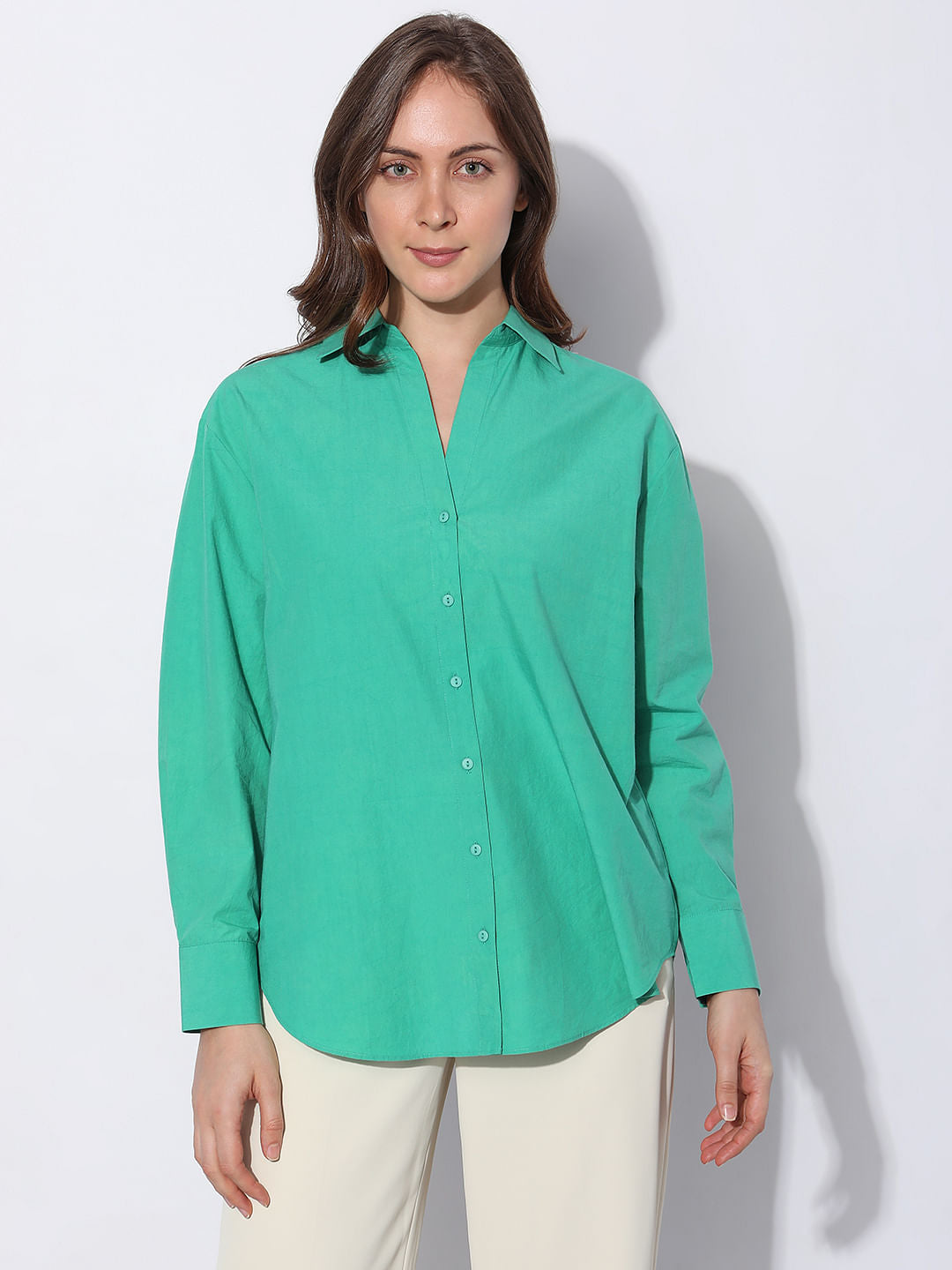 Green Cotton Shirt