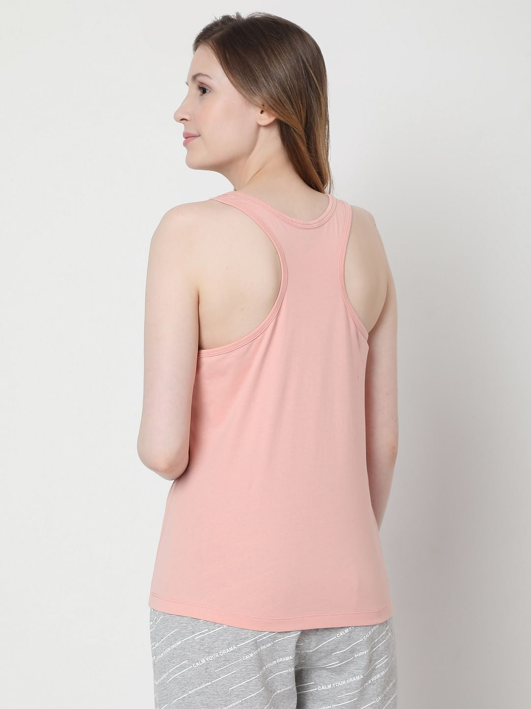 Pink & Grey Tank Top & Joggers Set
