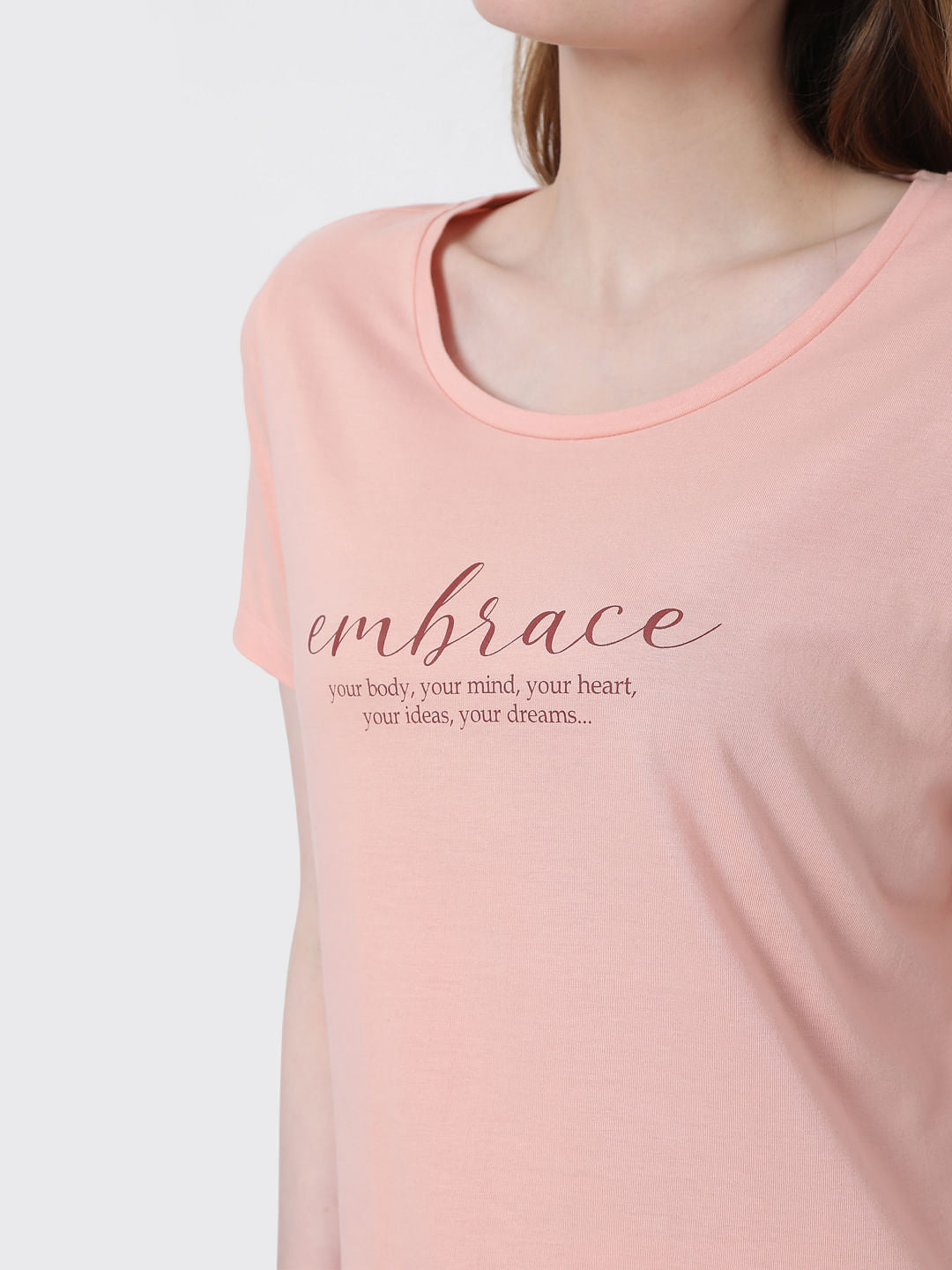 Pink Printed Pyjama Sets