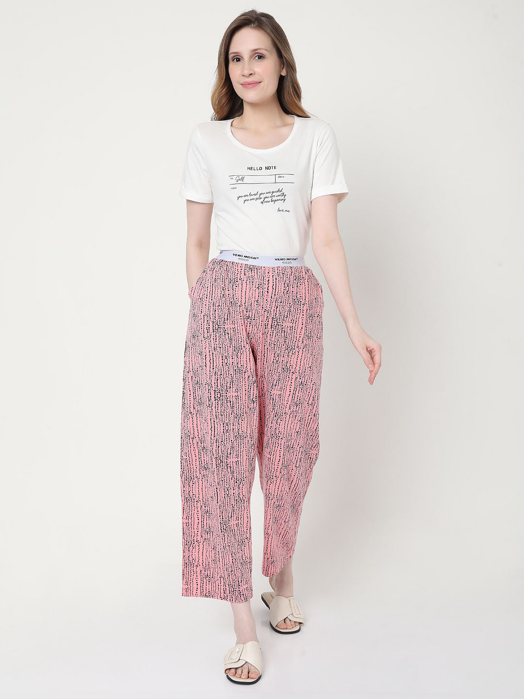 Pink Dotted Pyjama Set