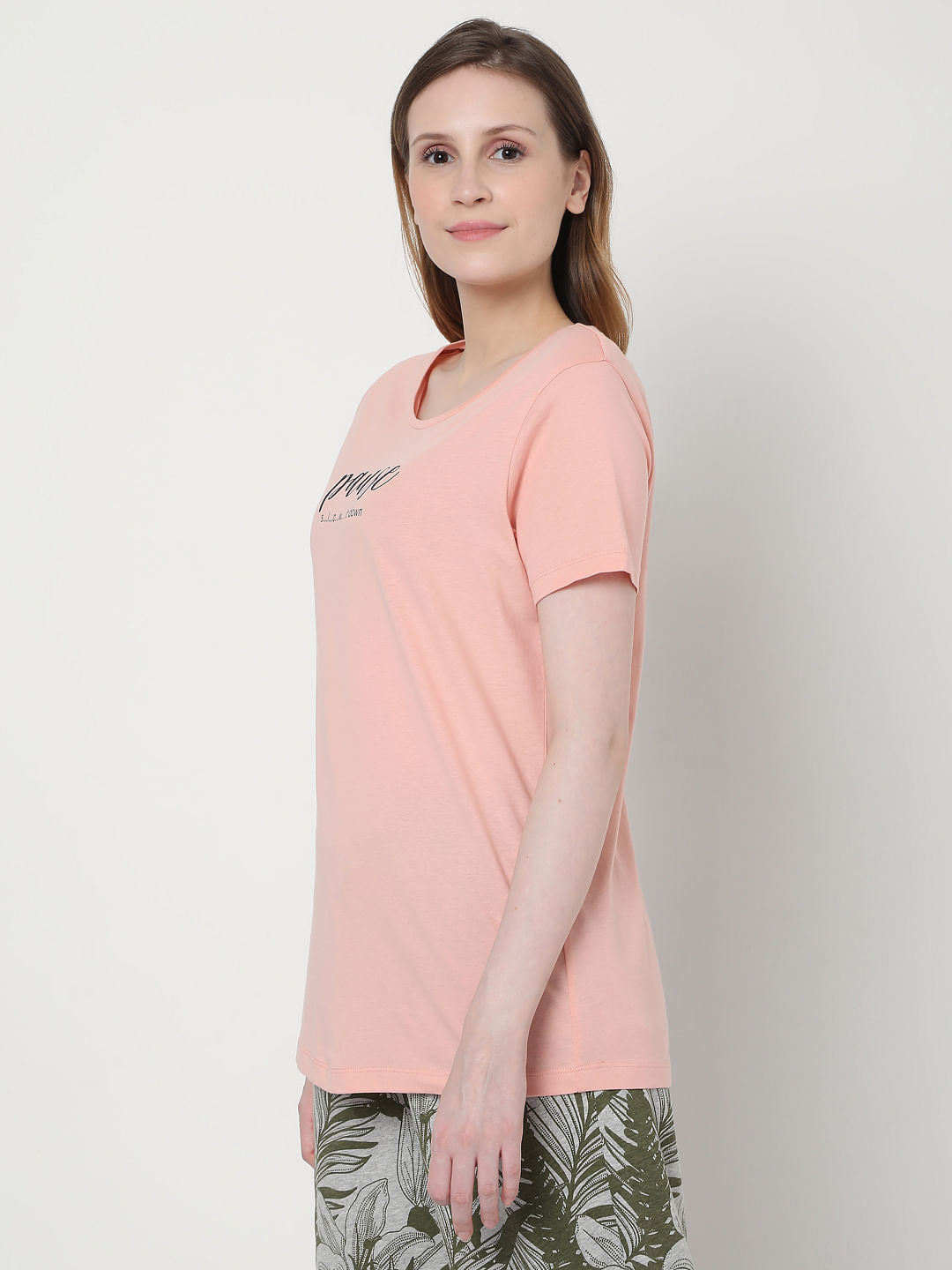 Pink & Green Tropical Print Pyjama Set