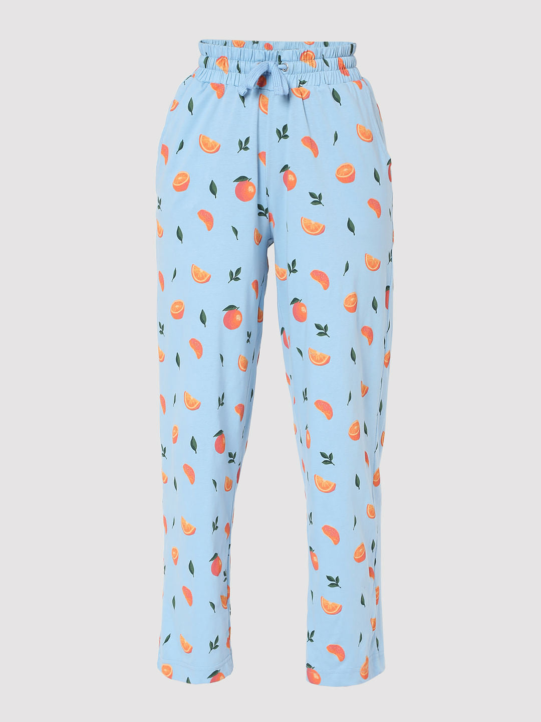 Blue Tangerine Print Pyjama Set