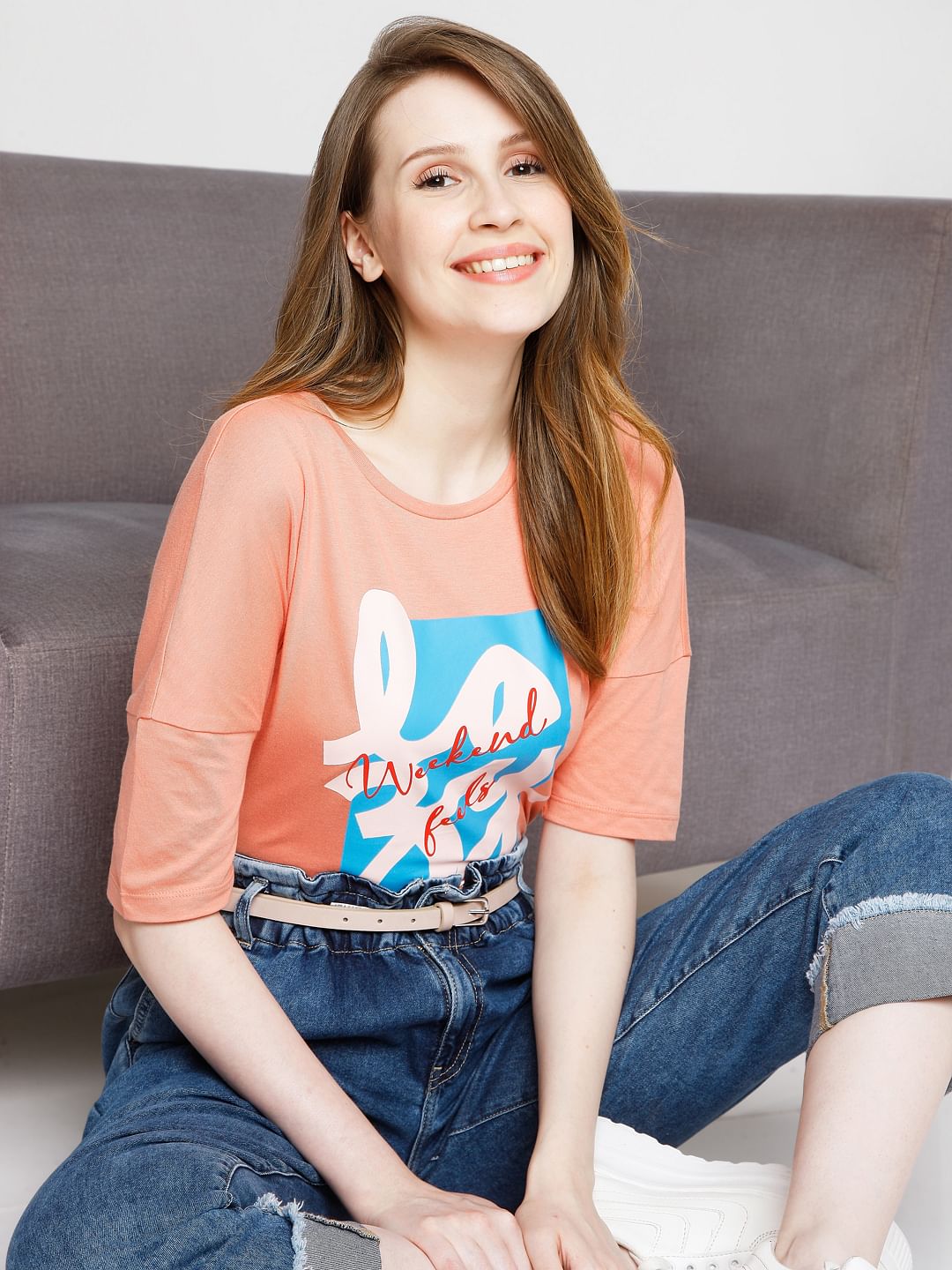Orange Graphic T-Shirt