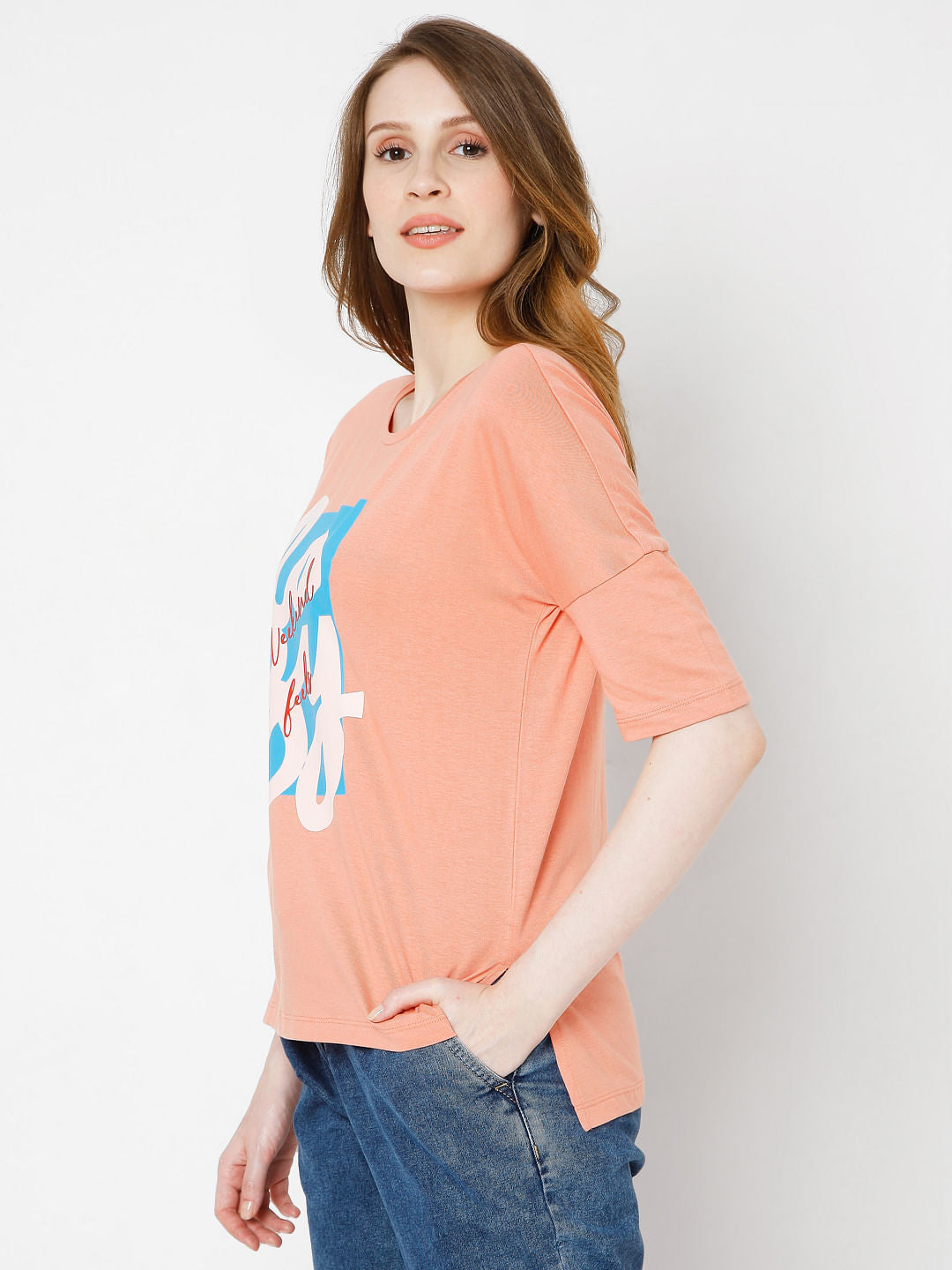 Orange Graphic T-Shirt