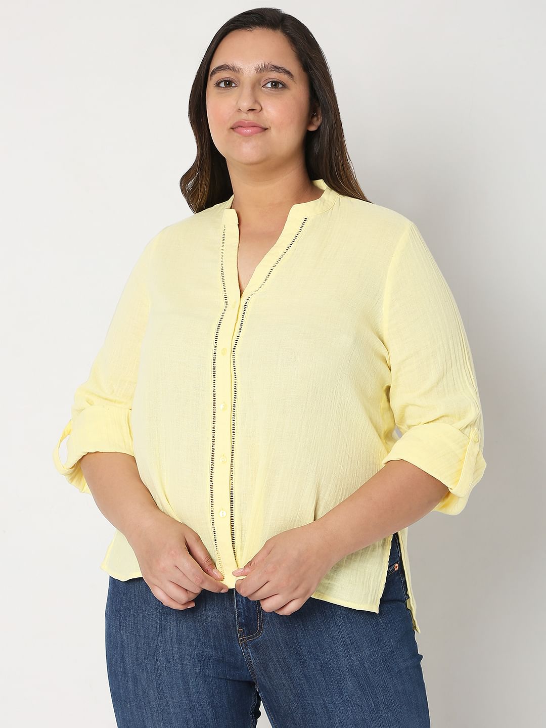 Curve Yellow Organic Cotton Top