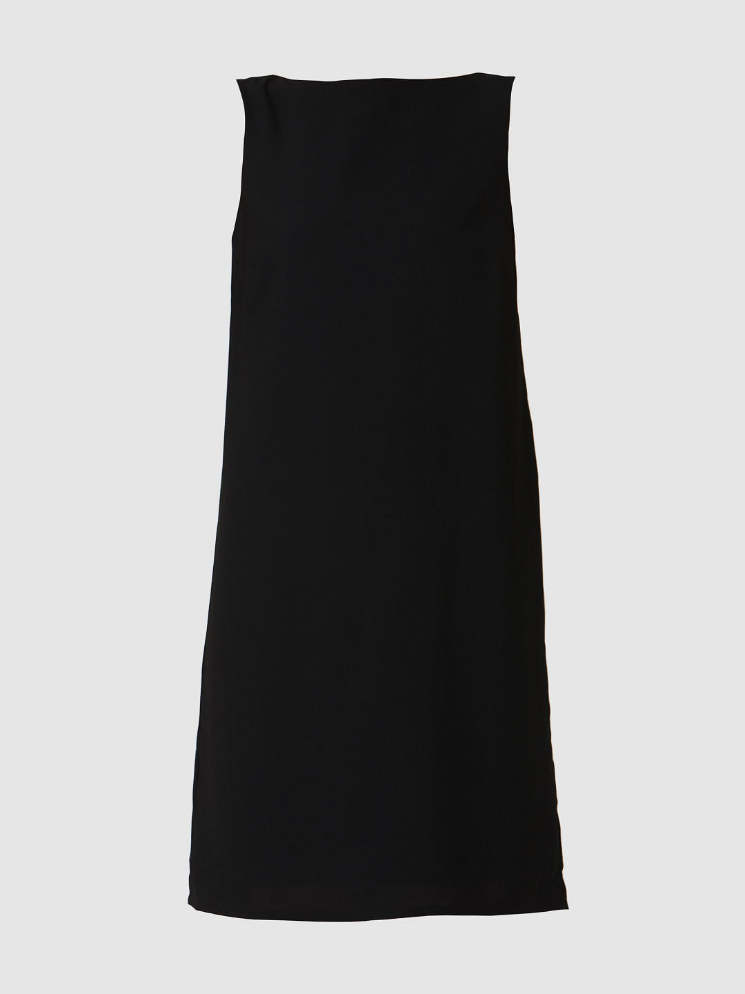 Black Back Buckle Shift Dress