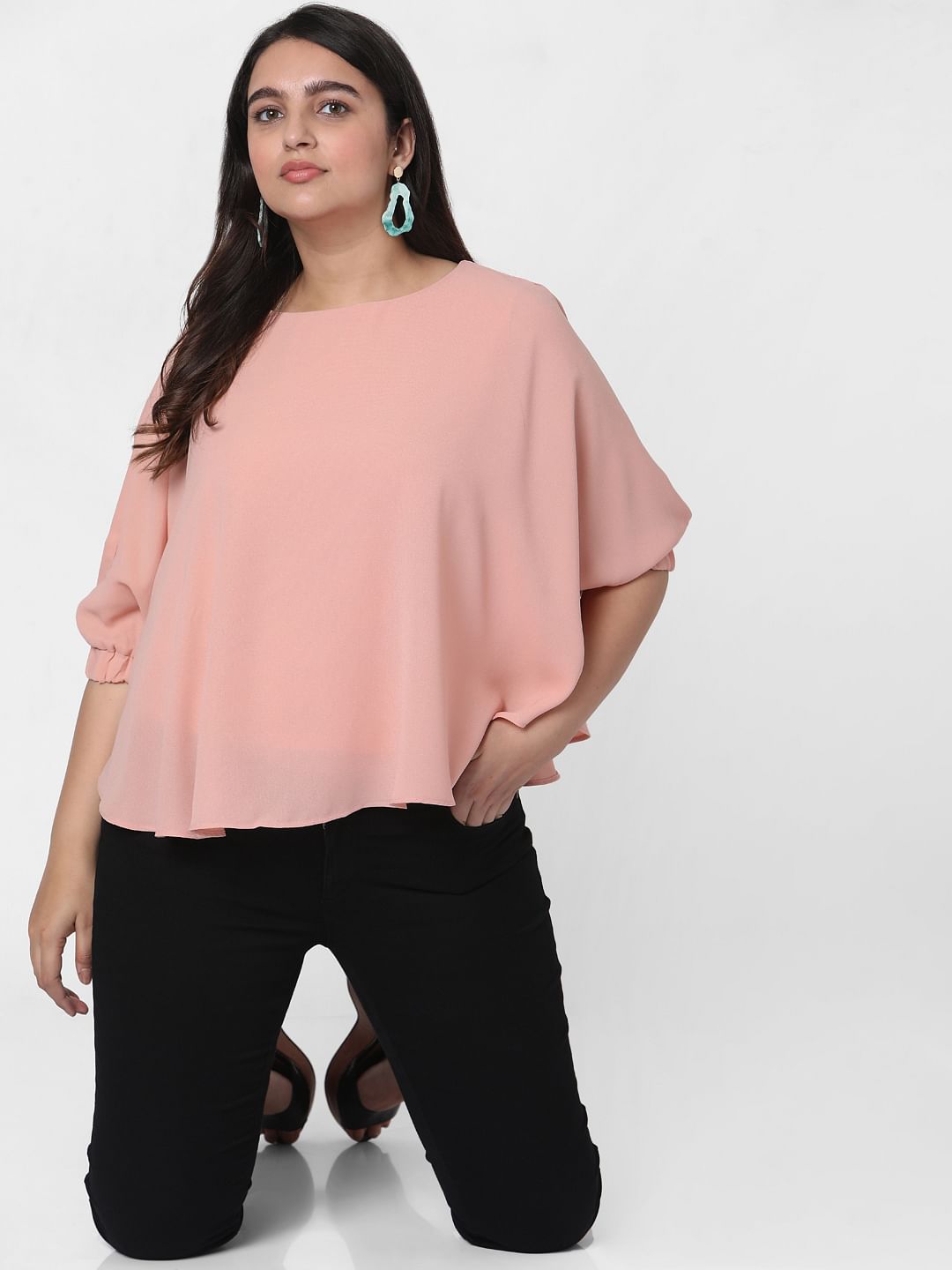 Curve Pink Swing Top