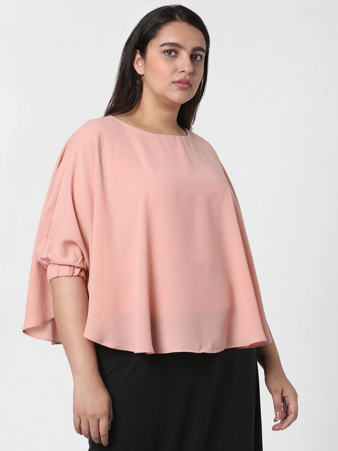 Curve Pink Swing Top