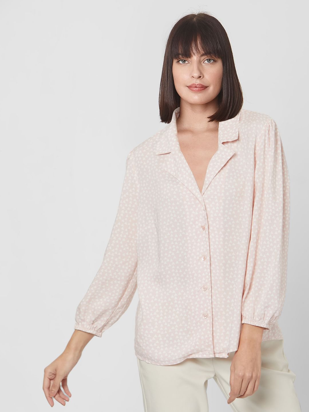 Light Pink All Over Print Shirt