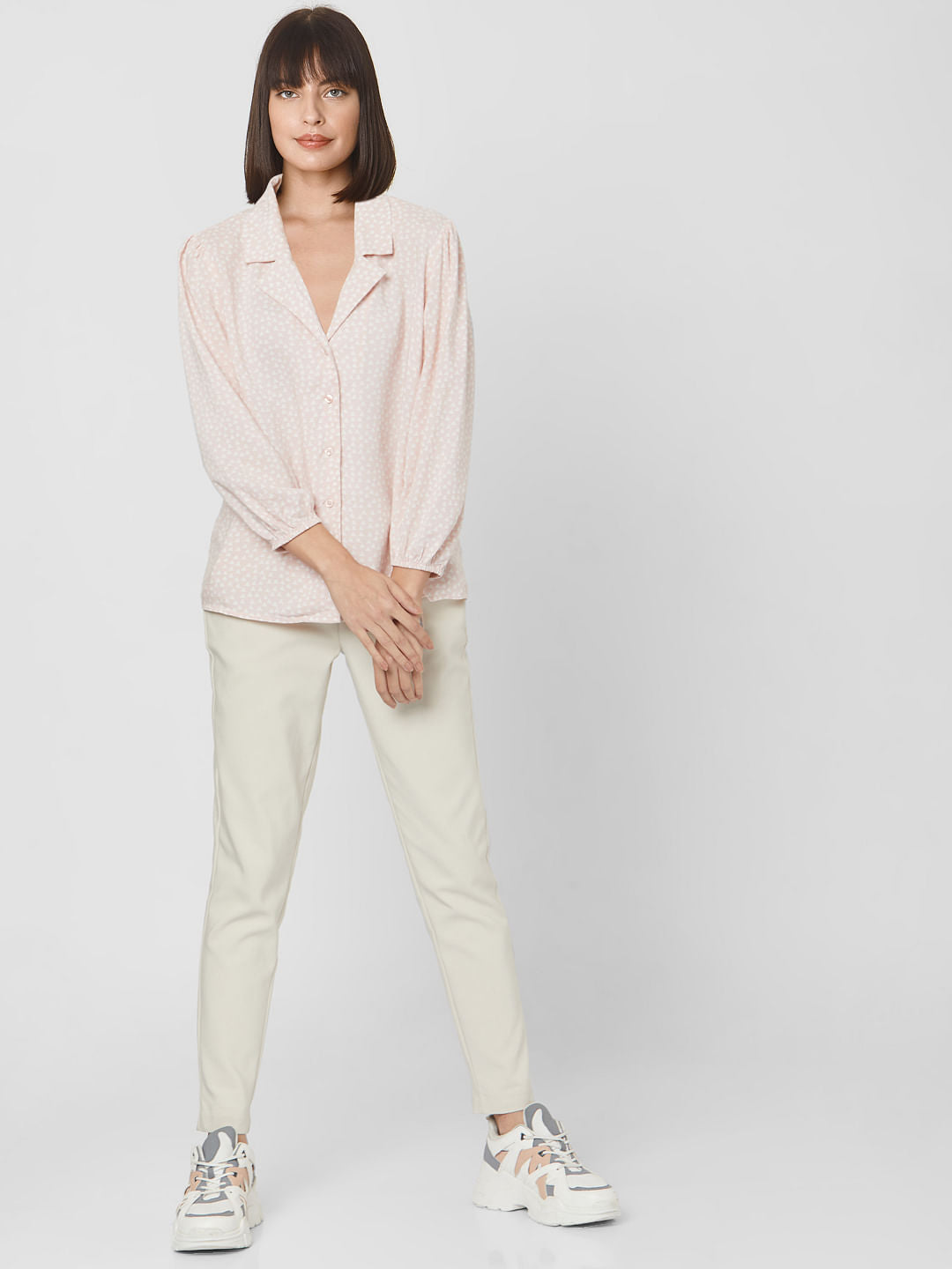 Light Pink All Over Print Shirt