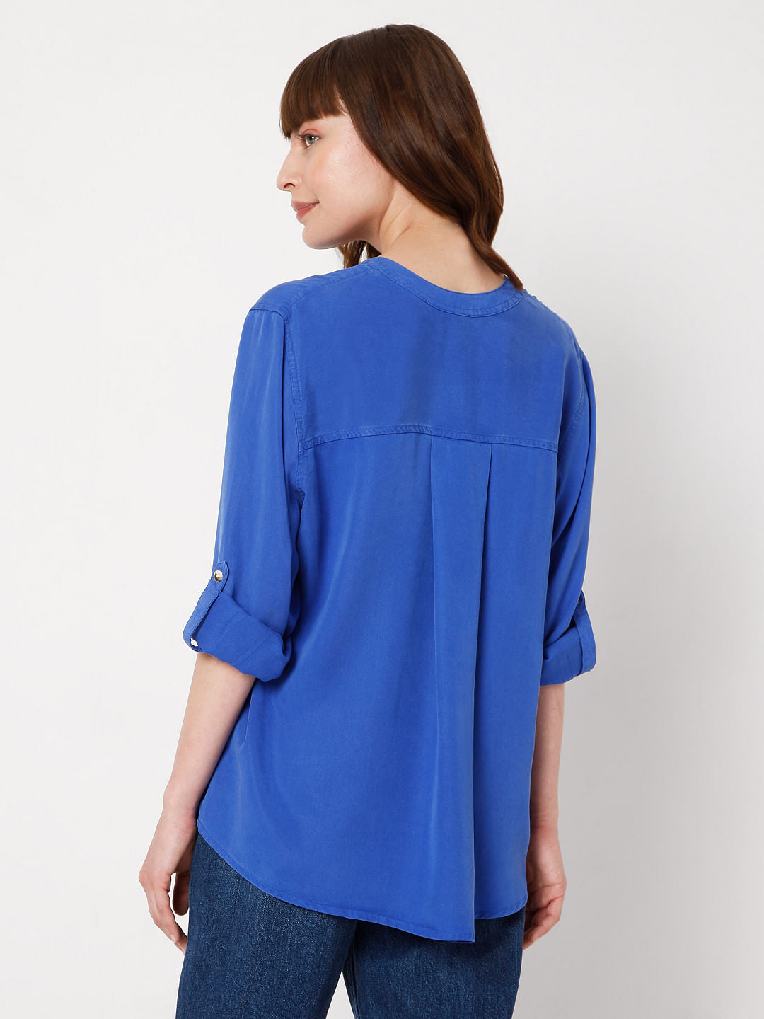 Blue Solid Shirt
