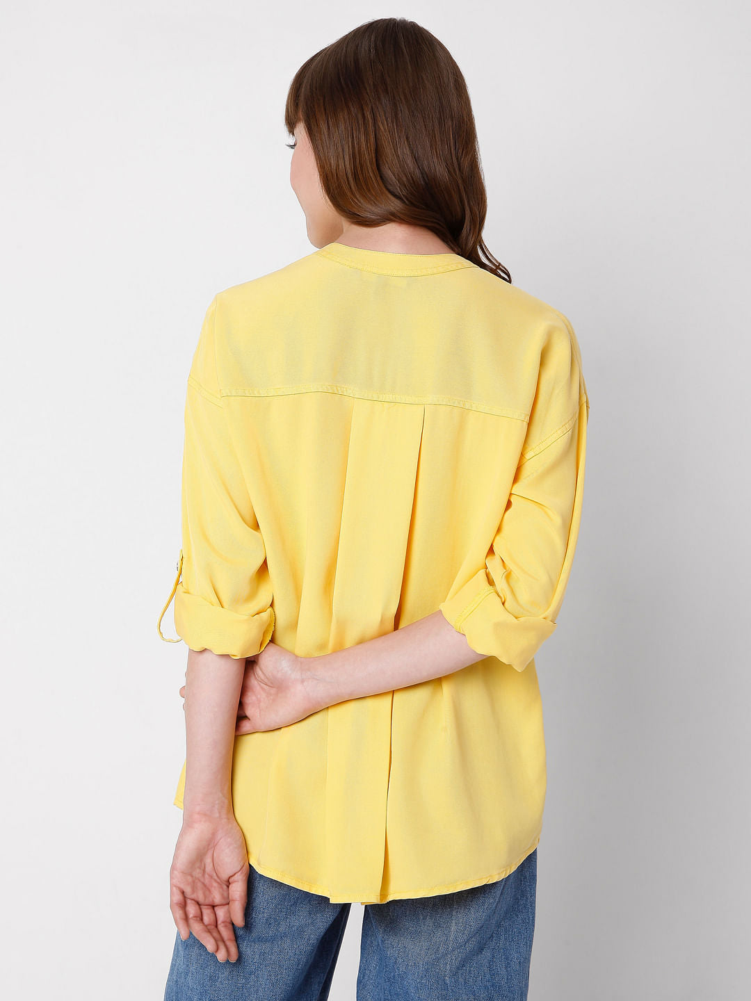 Yellow Solid Shirt