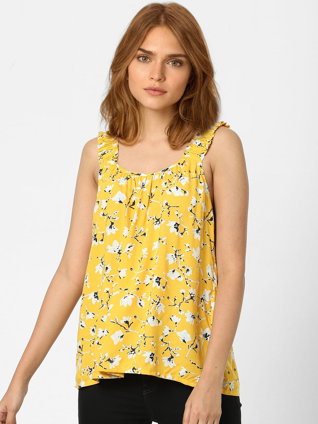 Yellow Floral Top