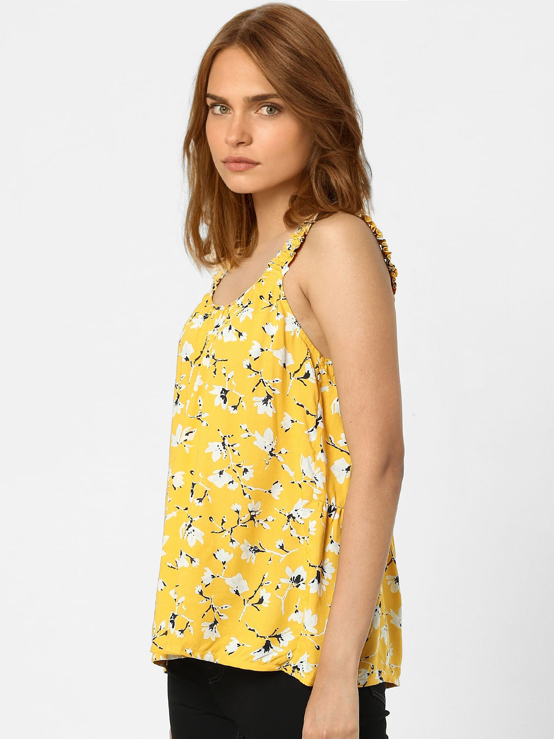 Yellow Floral Top