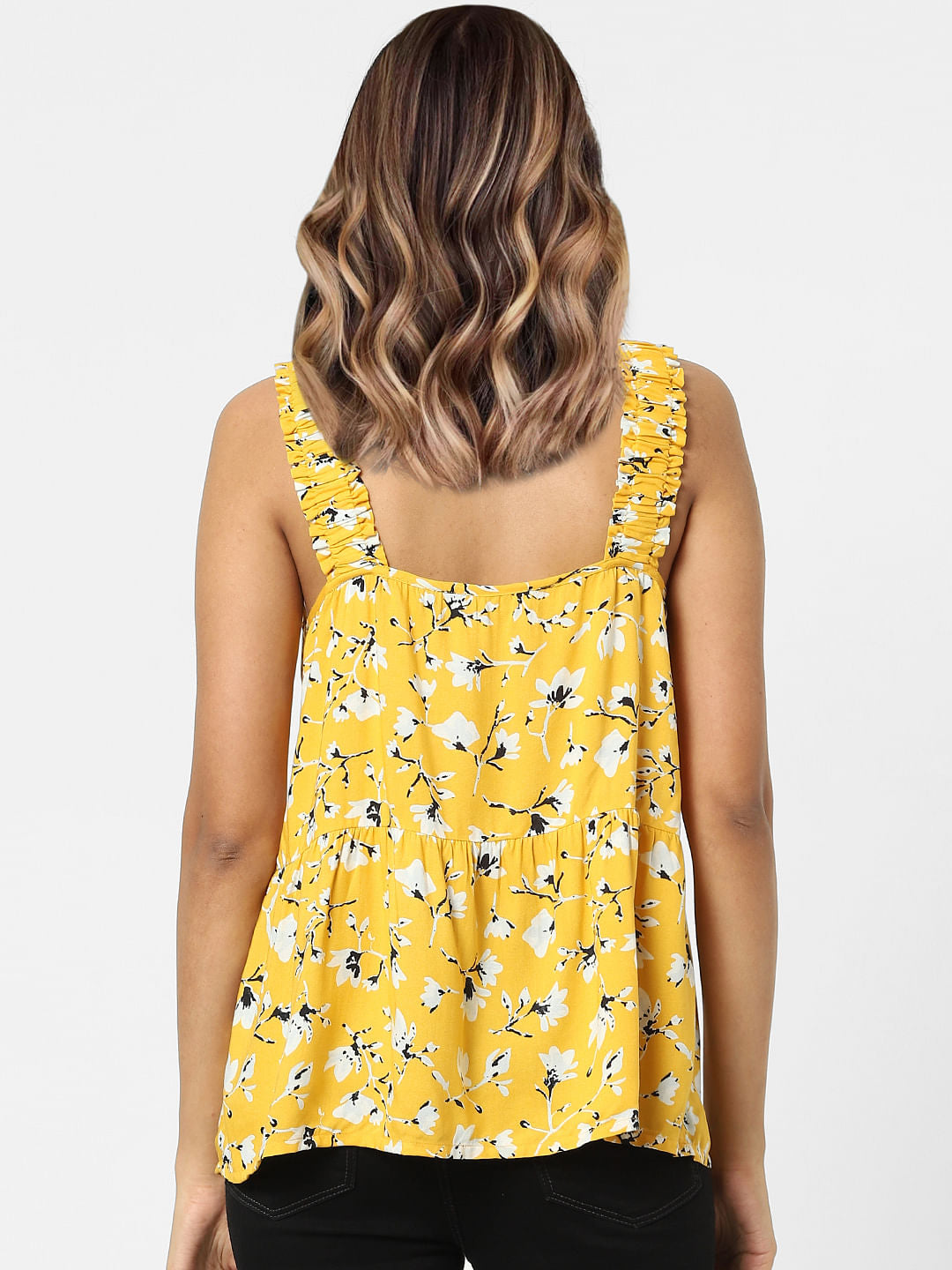 Yellow Floral Top