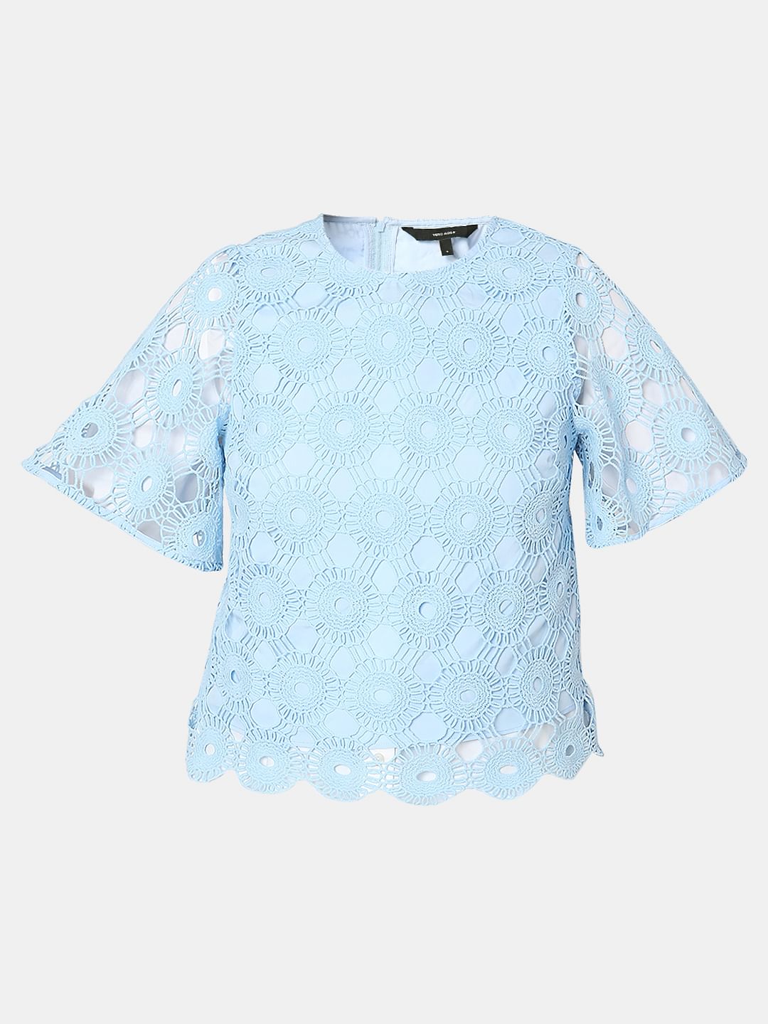 Light Blue Lace Top