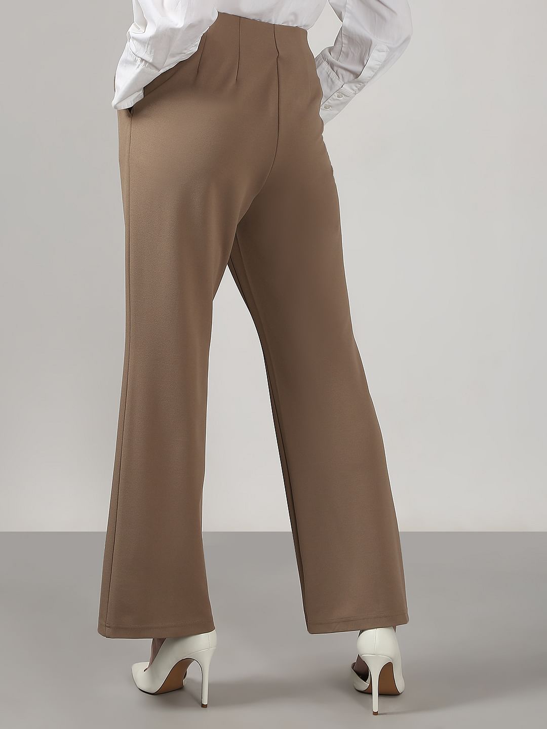 Brown Flared Pants