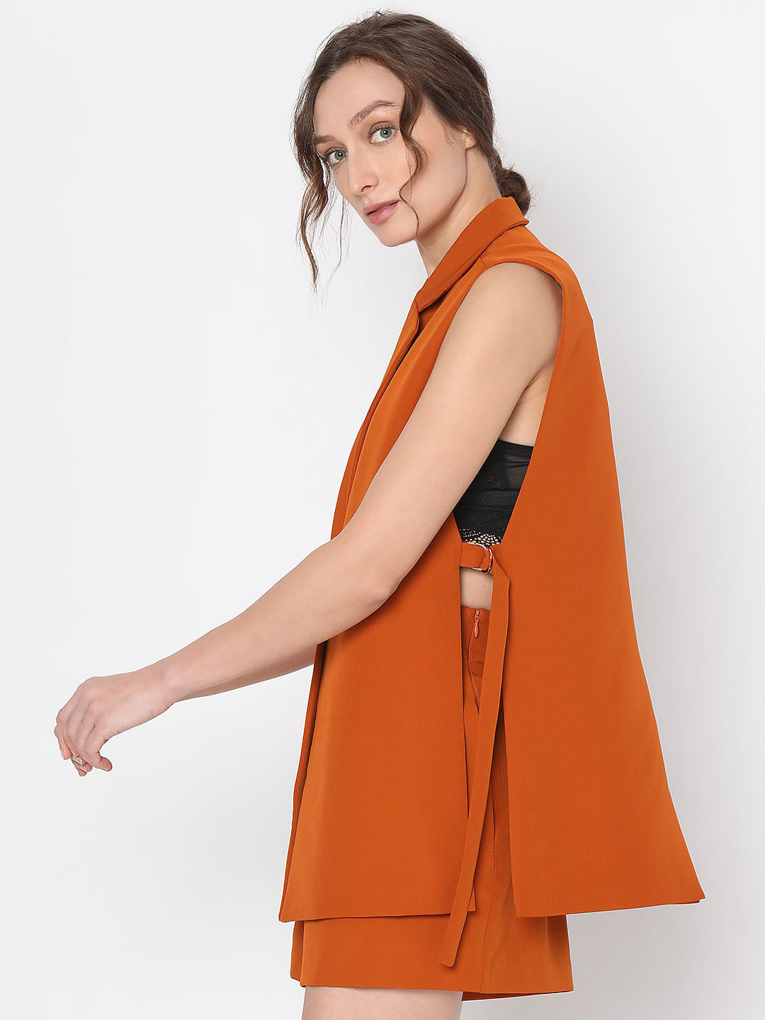 Orange Co-Ord Set Blazer