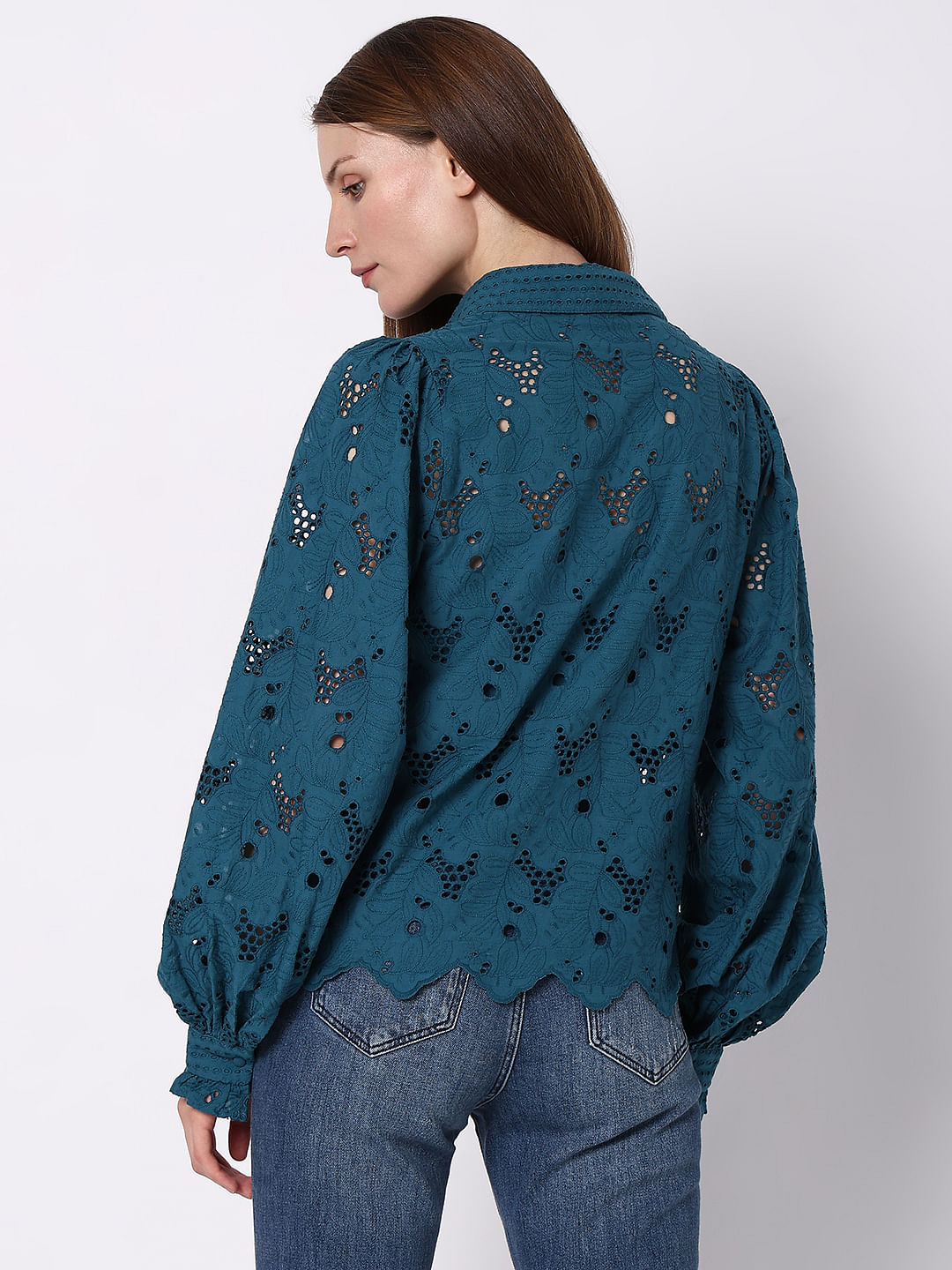 Teal Lace Shirt