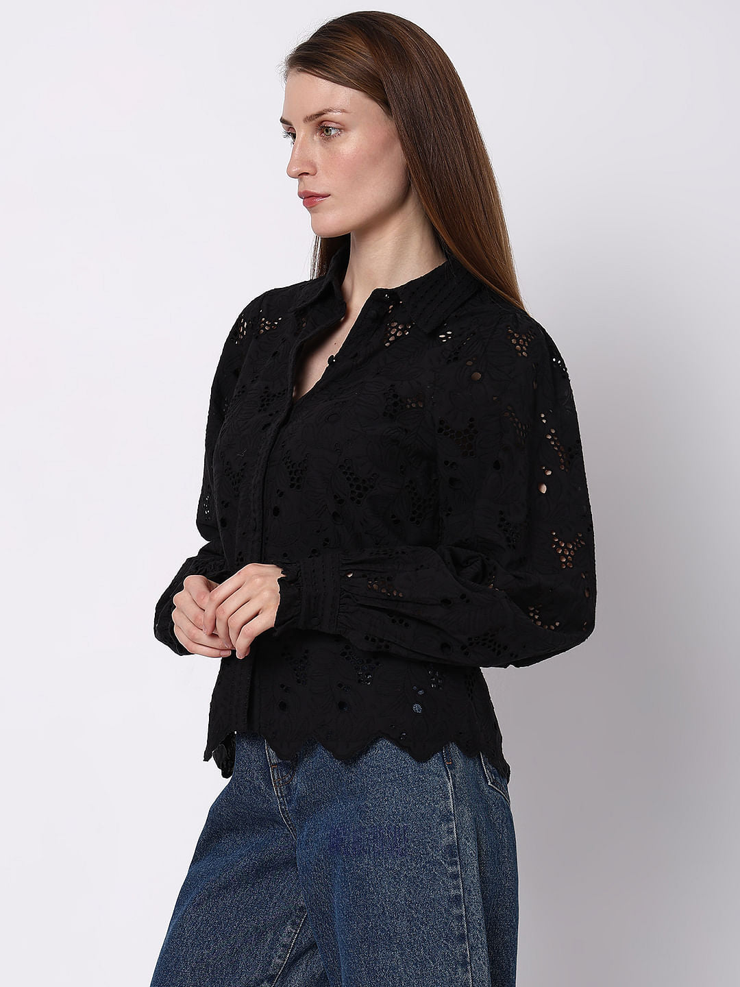 Black Lace Shirt