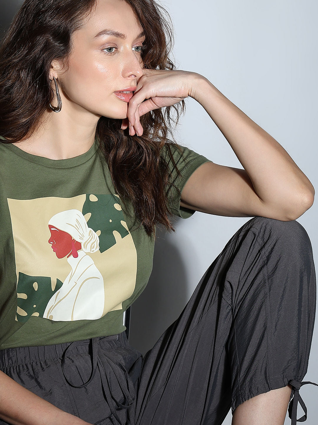 Green Graphic Print T-Shirt