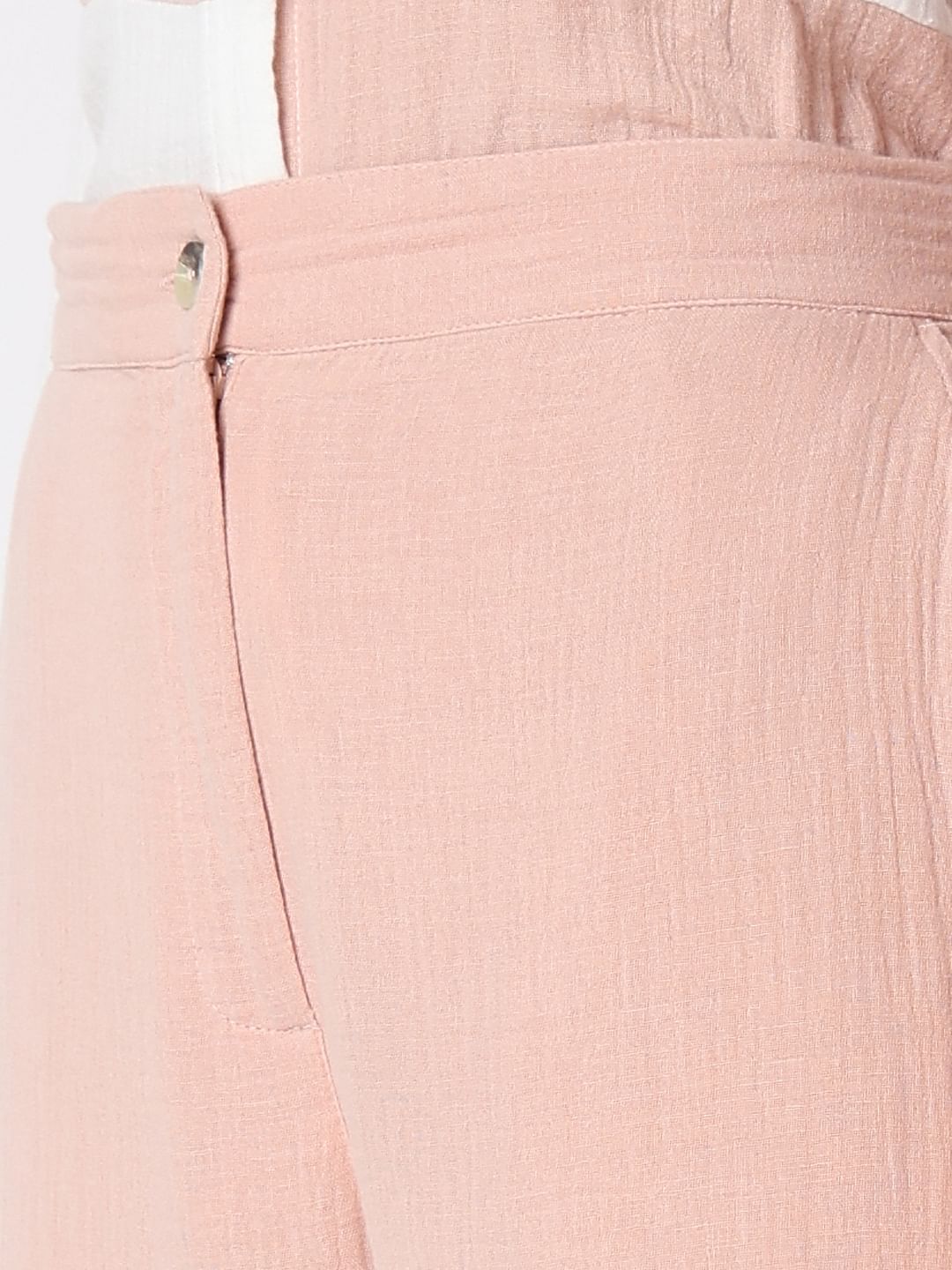 Pink High Rise Co-Ord Set Pants