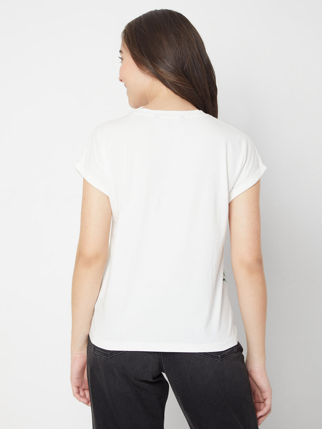 White Floral T-Shirt