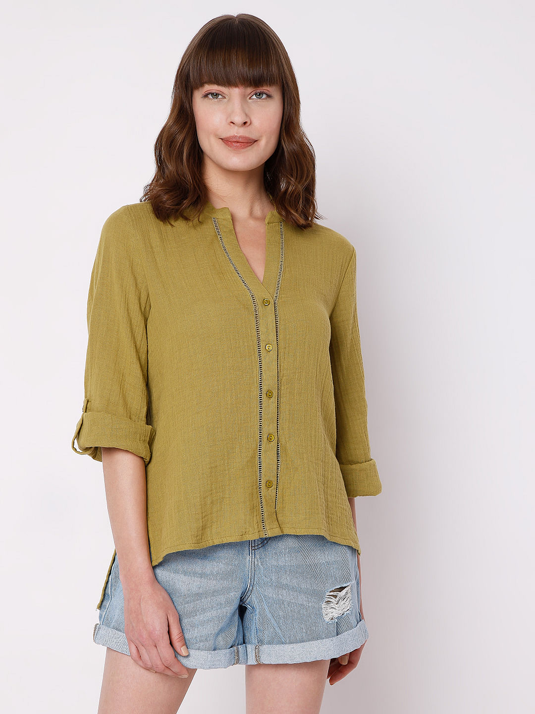 Yellow Organic Cotton Shirt