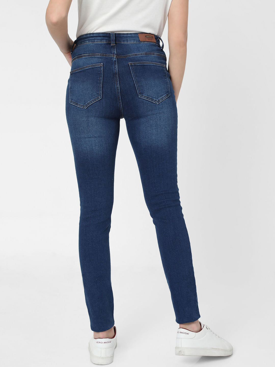 Blue High Rise Skinny Jeans