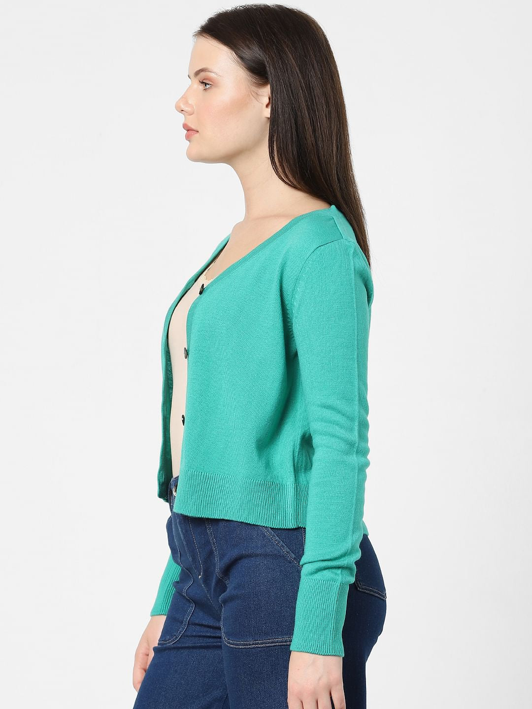Green Short Cardigan