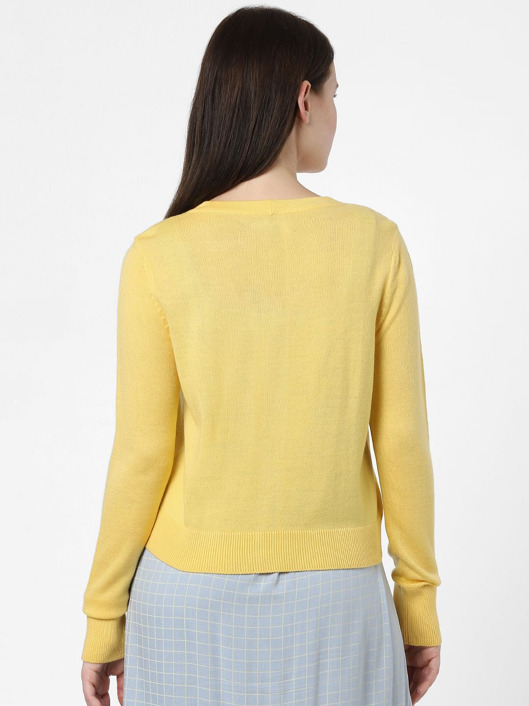 Yellow Short Cardigan
