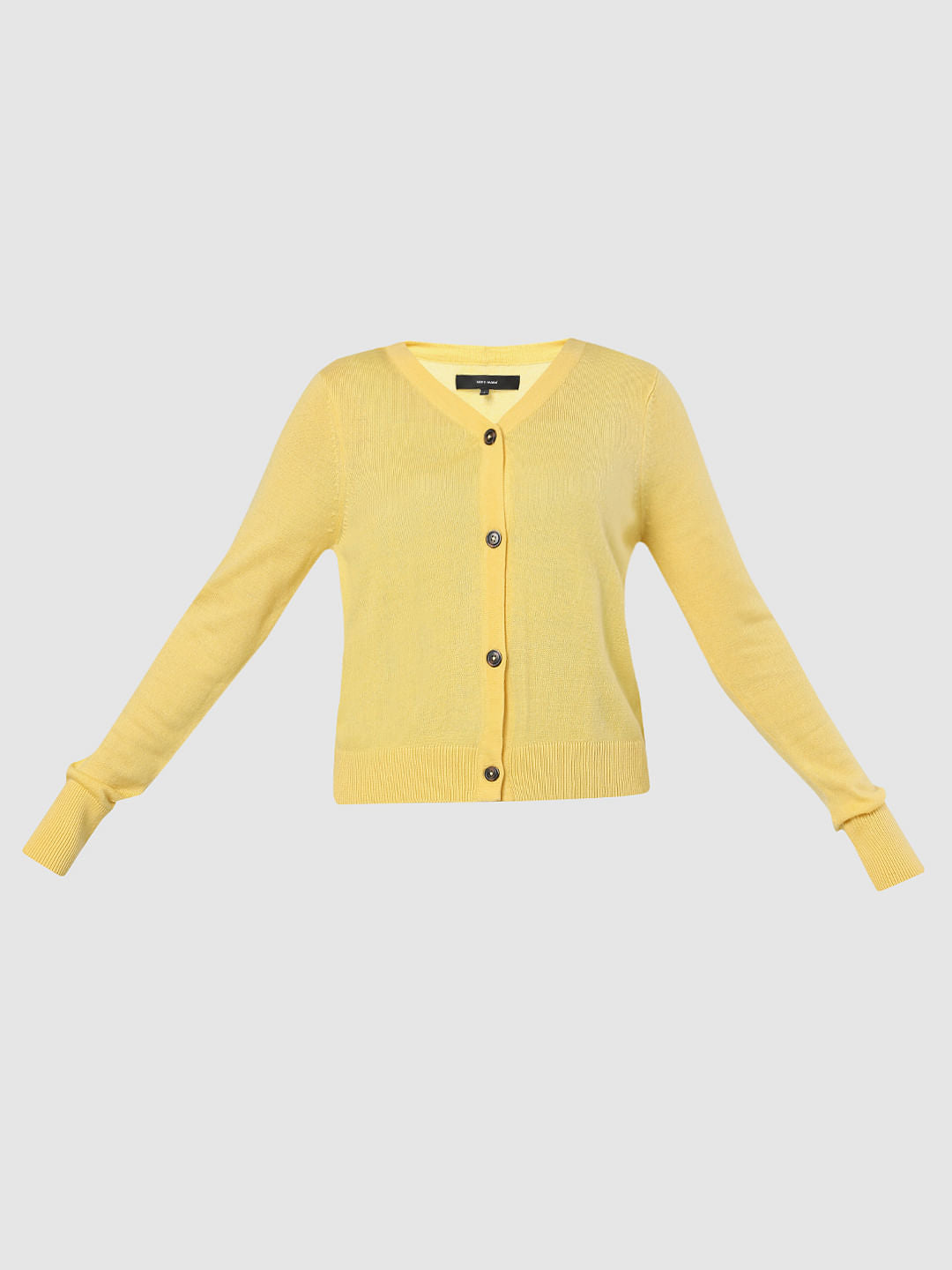 Yellow Short Cardigan
