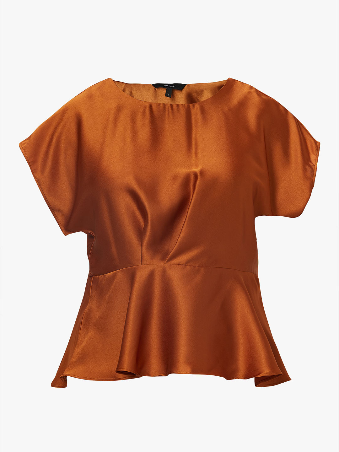 Copper Peplum Top