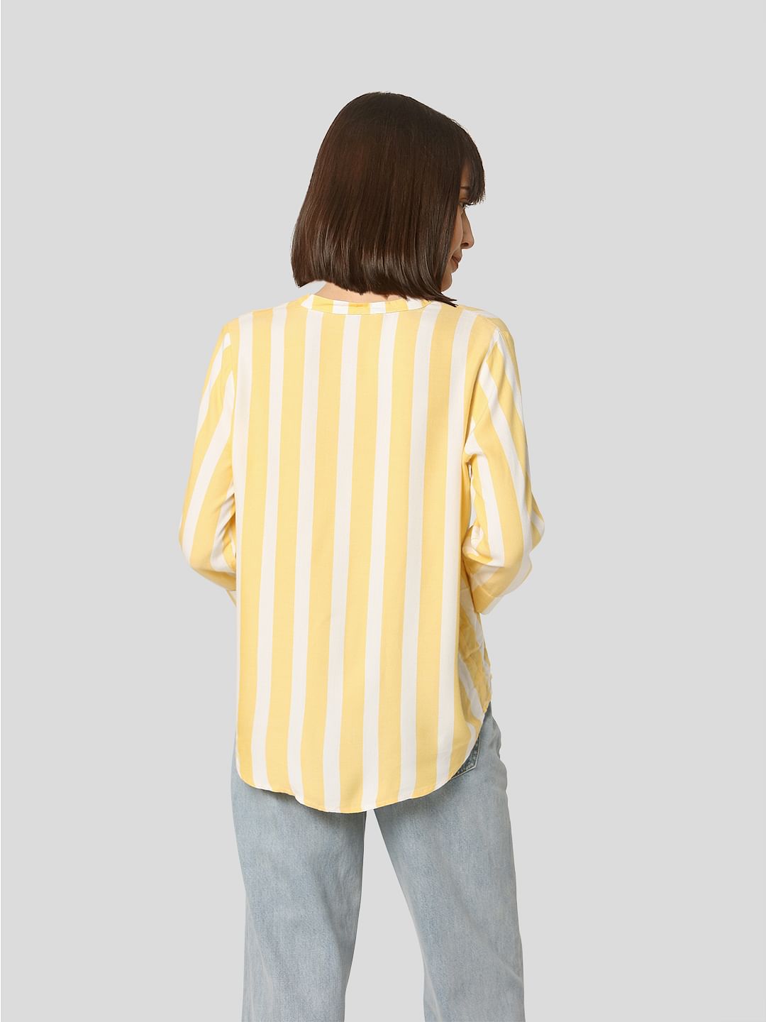 Yellow Striped Top
